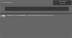 Desktop Screenshot of dr-heidrun-kurz.de