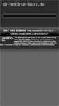 Mobile Screenshot of dr-heidrun-kurz.de