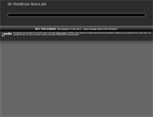 Tablet Screenshot of dr-heidrun-kurz.de
